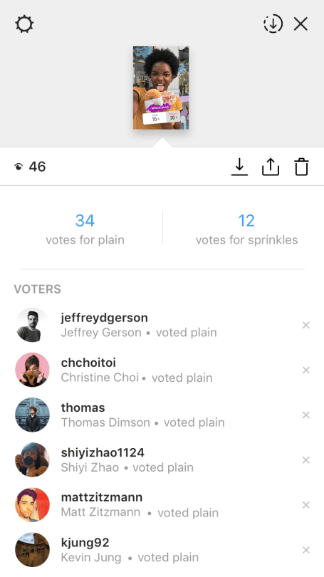 Instagram polls 