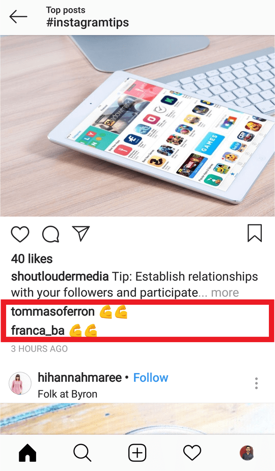 avoid block comment spam instagram