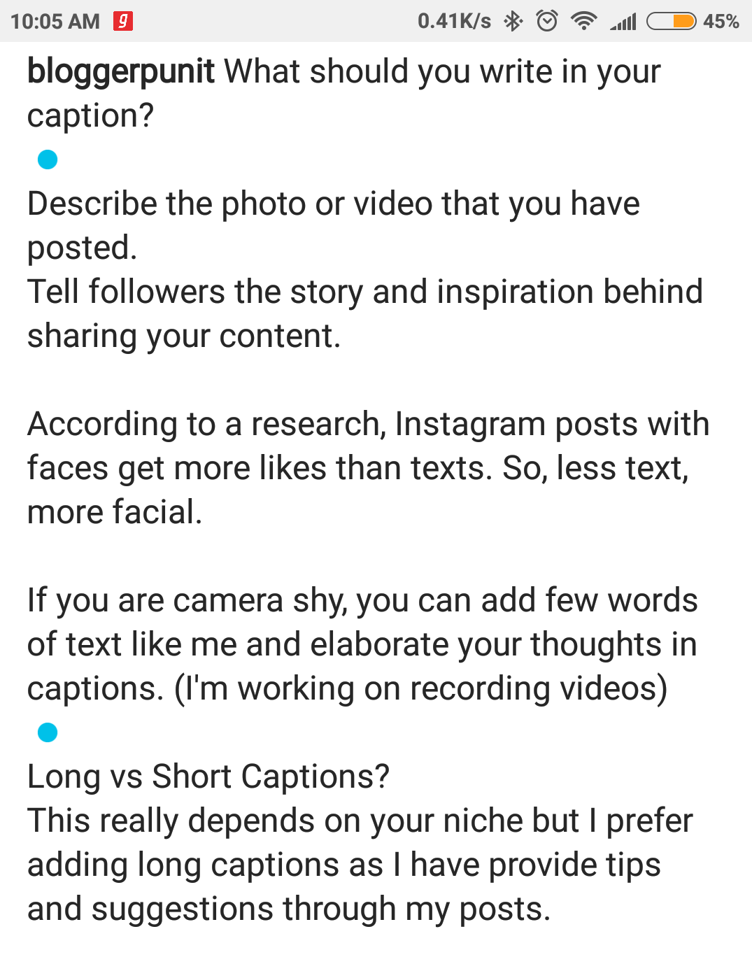 How to add Line Breaks in Instagram Captions? Formatting TIP