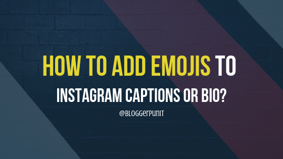 Emojis to Instagram Caption or BIO