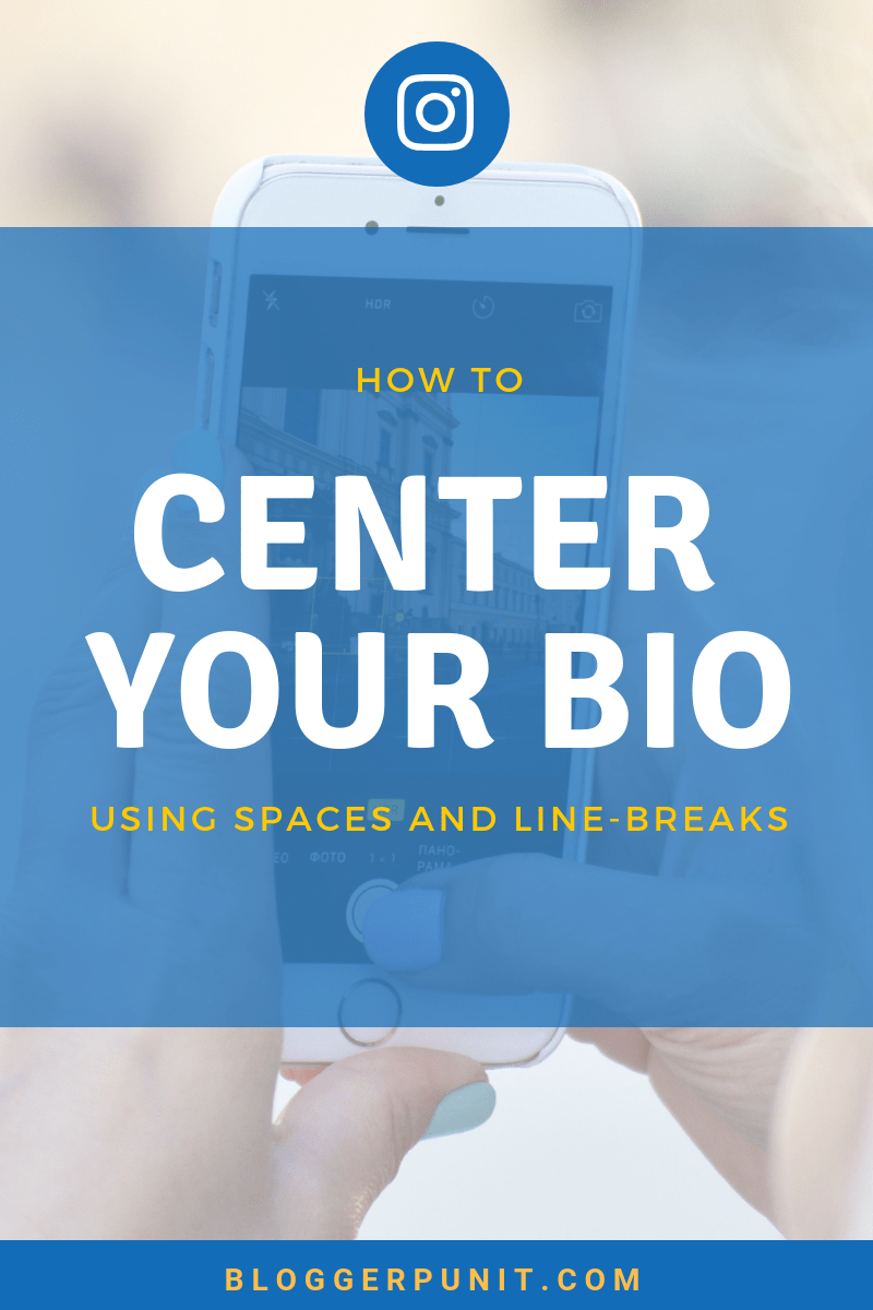 How to Center BIO on Instagram using Spaces/Line Breaks?