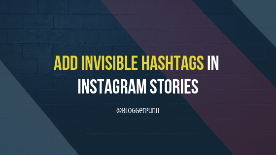 Add Hashtags in Instagram Stories