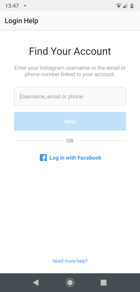 Contact Instagram Support